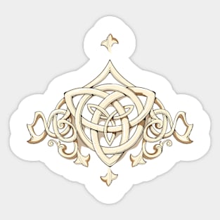 Gold Celtic knot Sticker